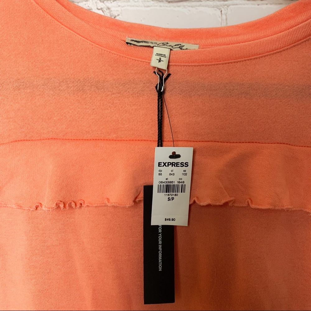Express | Tops | Sz S | Ruffle Pullover Sweatshirt - Picture 6 of 8